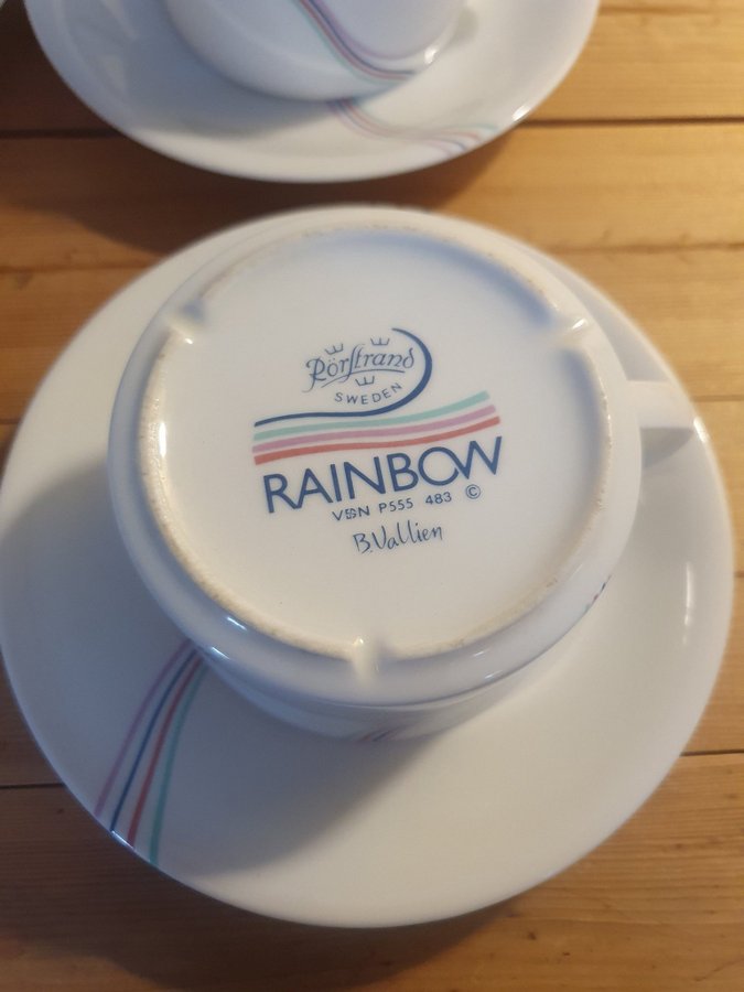 Retro-Vintage porslin Rörstrand "Rainbow"