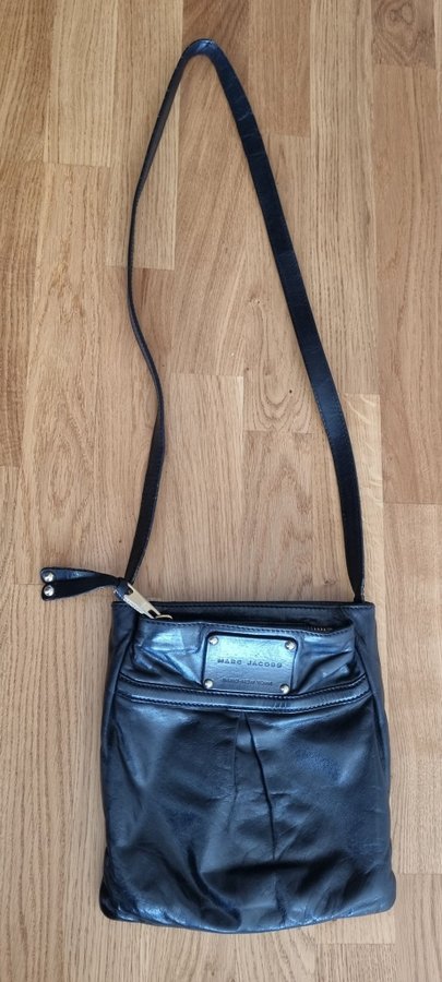 Marc Jacobs Slim Pleated Black Crossbody Bag