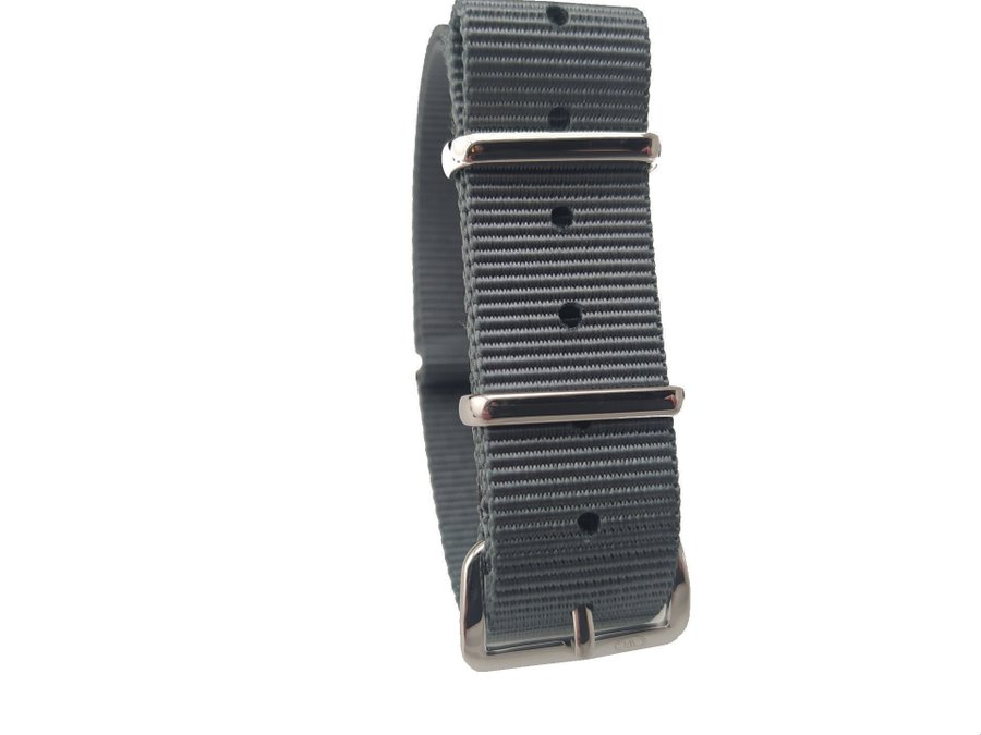 CWC NATO strap 20mm, Grå (klockarmband, natoarmband, armband, nylon, militär)