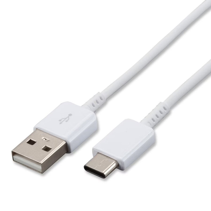 NY! Laddkabel USB-C 1,1 meter Samsung USB typ C - USB 110 cm vit