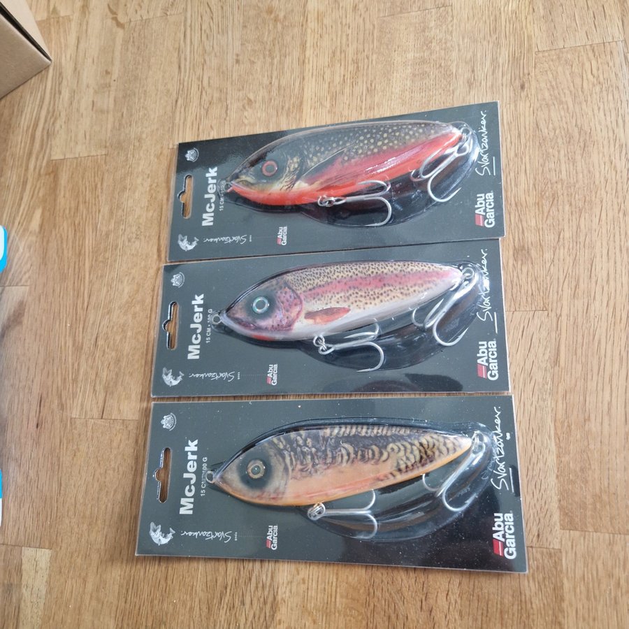 3 st nya Abu garcia Mcjerk 15 cm 100g