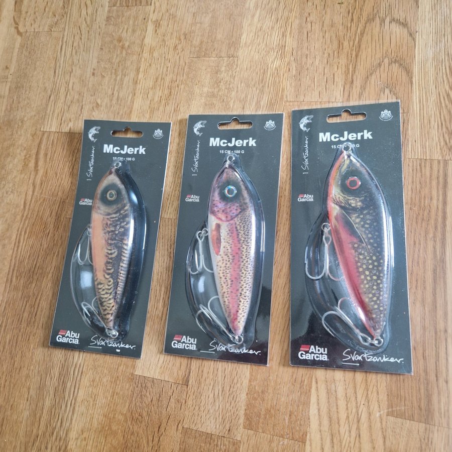 3 st nya Abu garcia Mcjerk 15 cm 100g