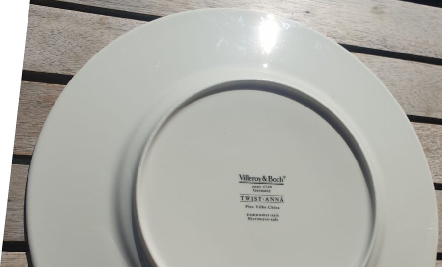 VILLEROY  BOCH Twist-Anná Dinner plate gul blå assiett tallrik