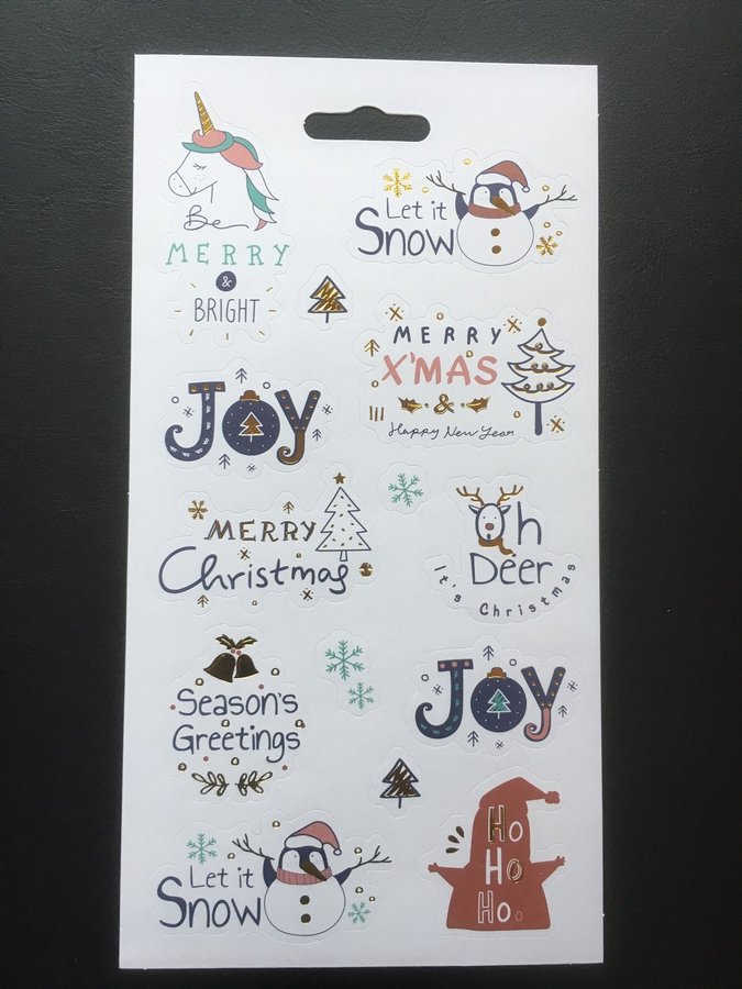 Julmotiv - Klistermärken - Stickers - God Jul