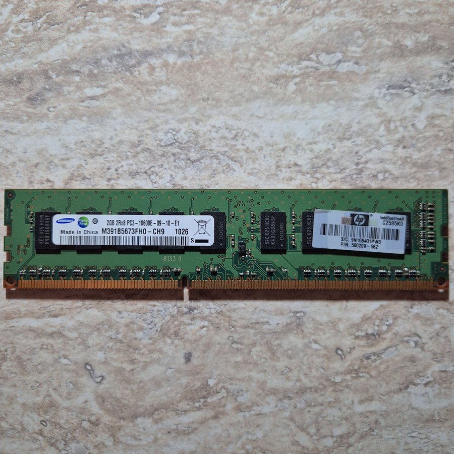 Samsung 2GB DDR3 PC3-10600E