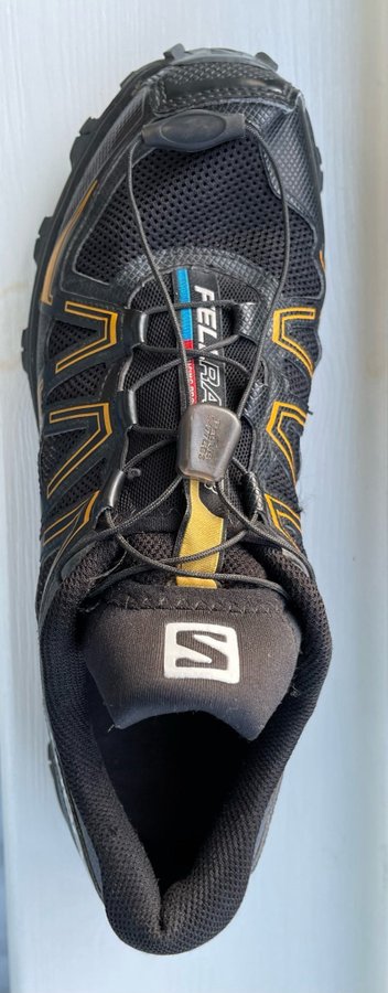 Salomon Fellraiser Chevron terränglöpning Svart/Gul Storlek 42 MYCKET GOTT SKICK