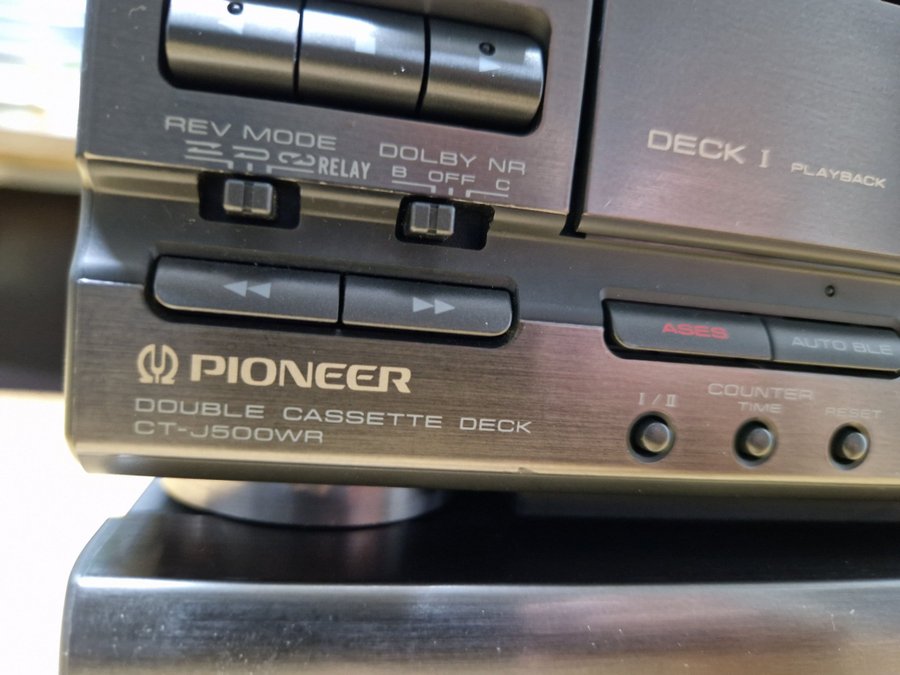 Pioneer Stereo stapel förstärkare M-J500 Kassettdäck CT-J500WR Tuner CX-J500