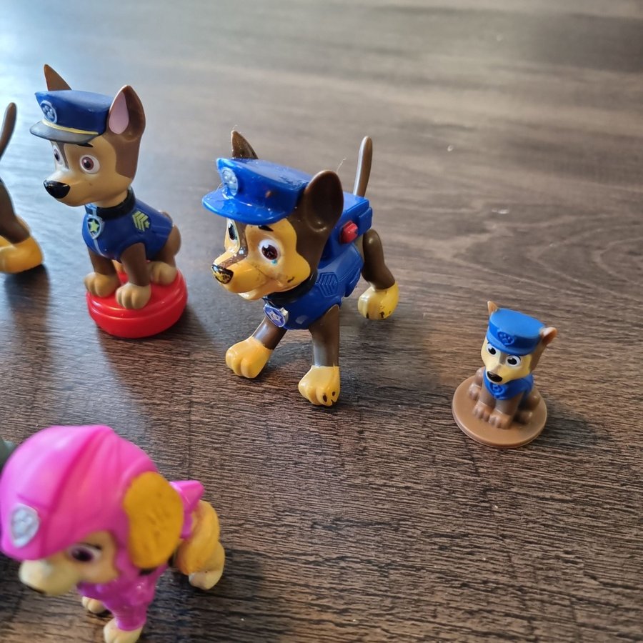 Paw Patrol - 7 st Häftiga Figurer