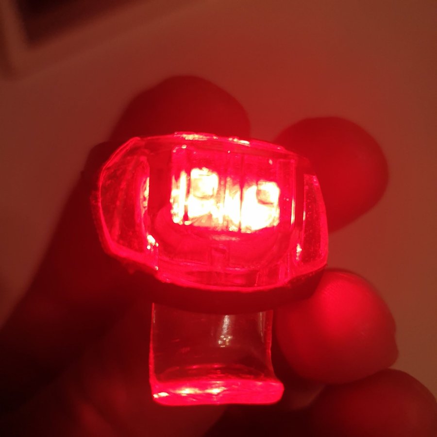 Cykellampa bak Led mini