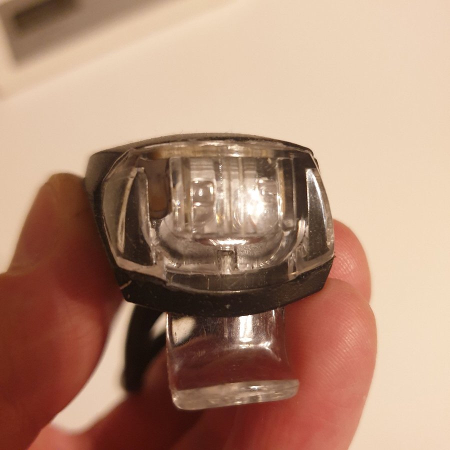 Cykellampa bak Led mini