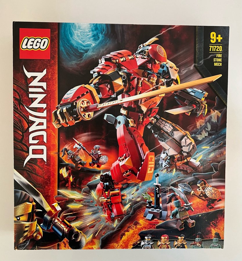 Oöppnad - LEGO Ninjago 71720 Fire Stone Mech