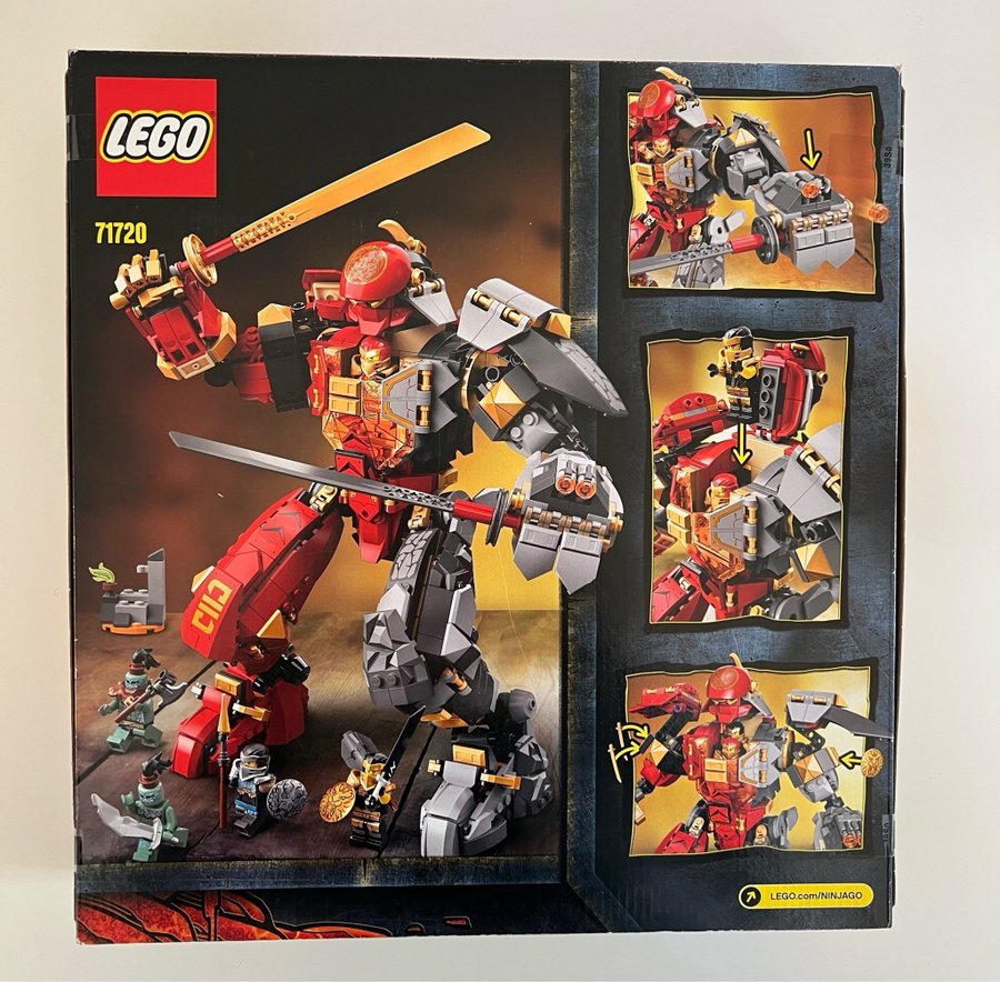 Oöppnad - LEGO Ninjago 71720 Fire Stone Mech