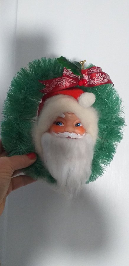 Julkrans retro vintage 50 tal tomte jul krans