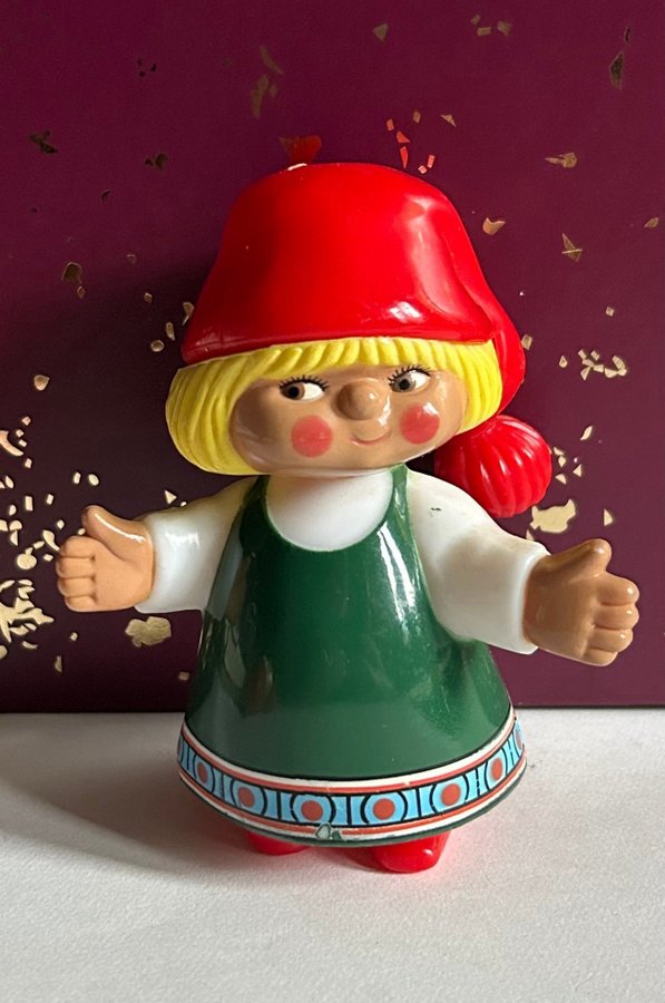 Karen Kjaersgaard stora figurer tomte tomtepar jul retro