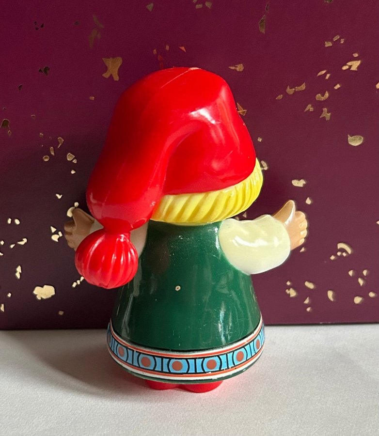 Karen Kjaersgaard stora figurer tomte tomtepar jul retro