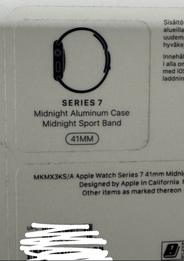 Apple Watch Series 7 41mm Midnight Aluminium