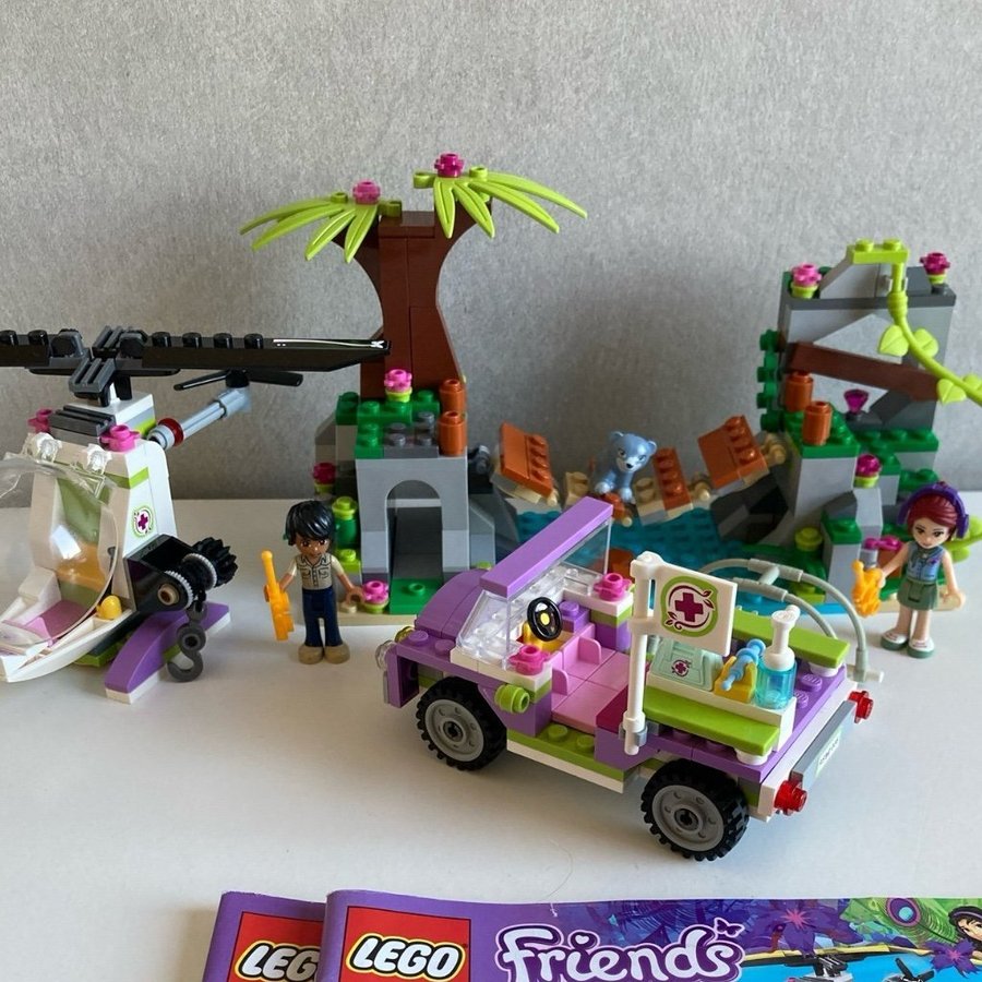 Lego Friends 41036 Räddning vid djungelbron, komplett!