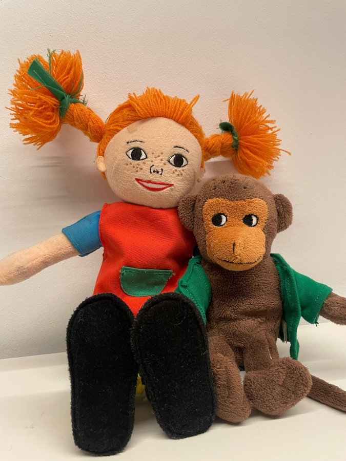 Pippi Långstrump och Herr Nilsson gosedjur