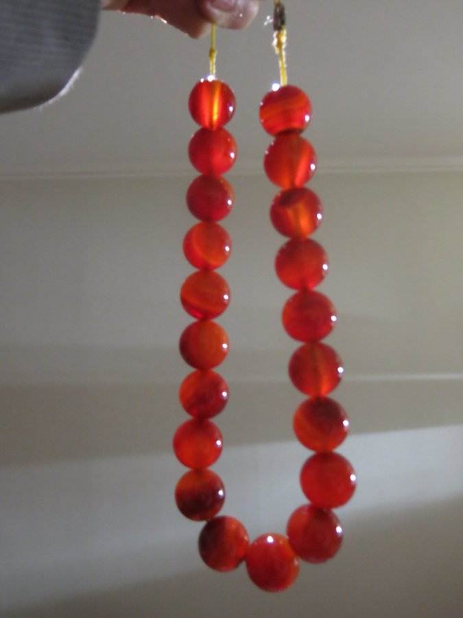 Carnelian halsband