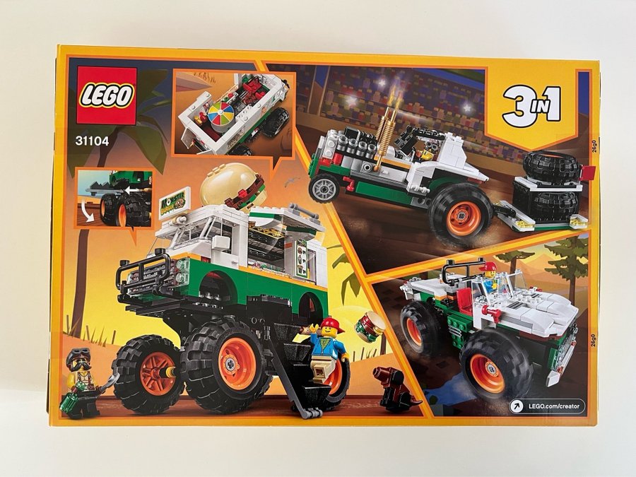 Oöppnad - LEGO Creator 3-i-1 Monstertruck 31104