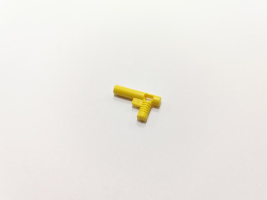 Lego - tillbehör - pistol - part 64849 - gul