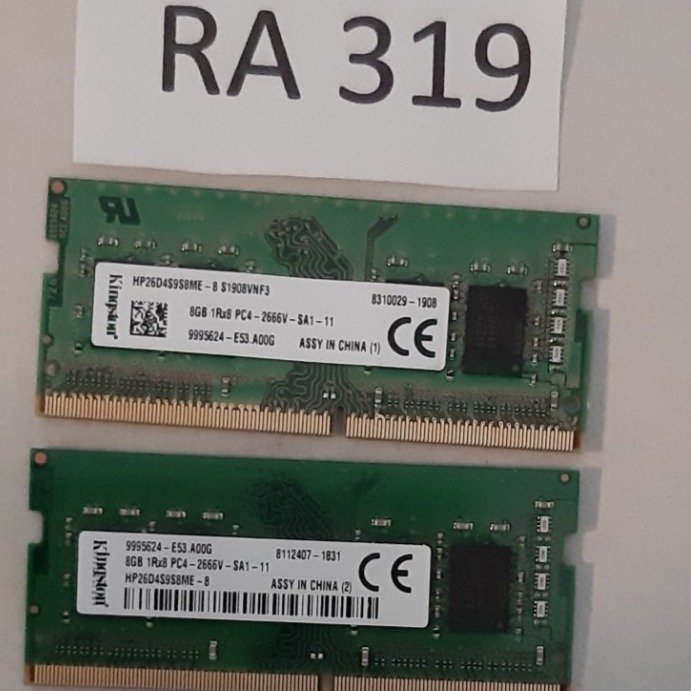 Ramminne DDR4 16GB (2x8GB),2666 MHz, för laptop