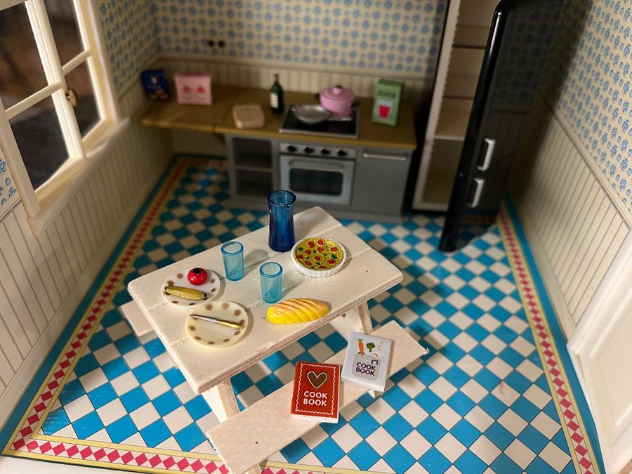 Lundby dockhus med möbler docka och tillbehör dollhouse