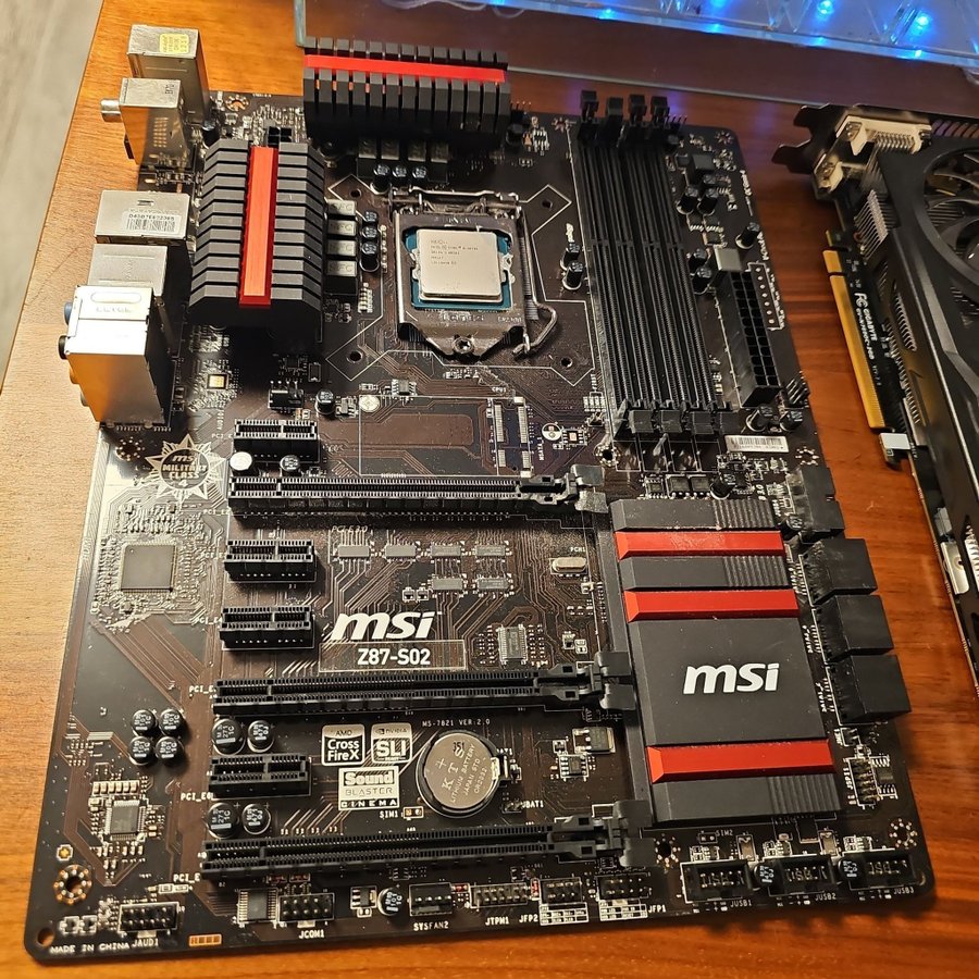 MSI Z87-G45 Gaming  Intel Core i5-4670K  Gigabyte GV-N760C-2GD