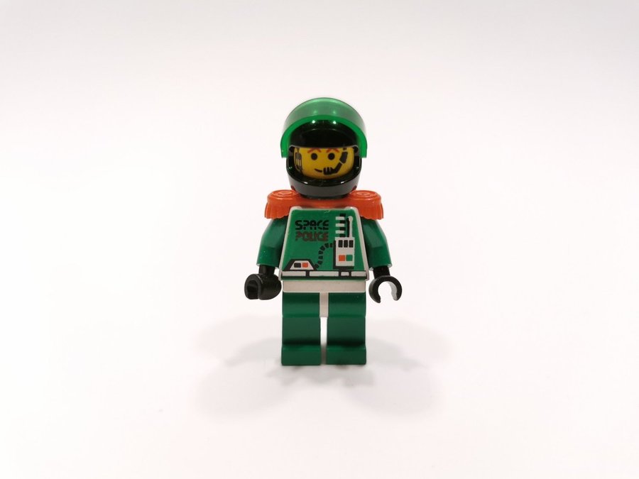 Lego - minifigur - space - space police - captain magenda - sp038 - grön/vit