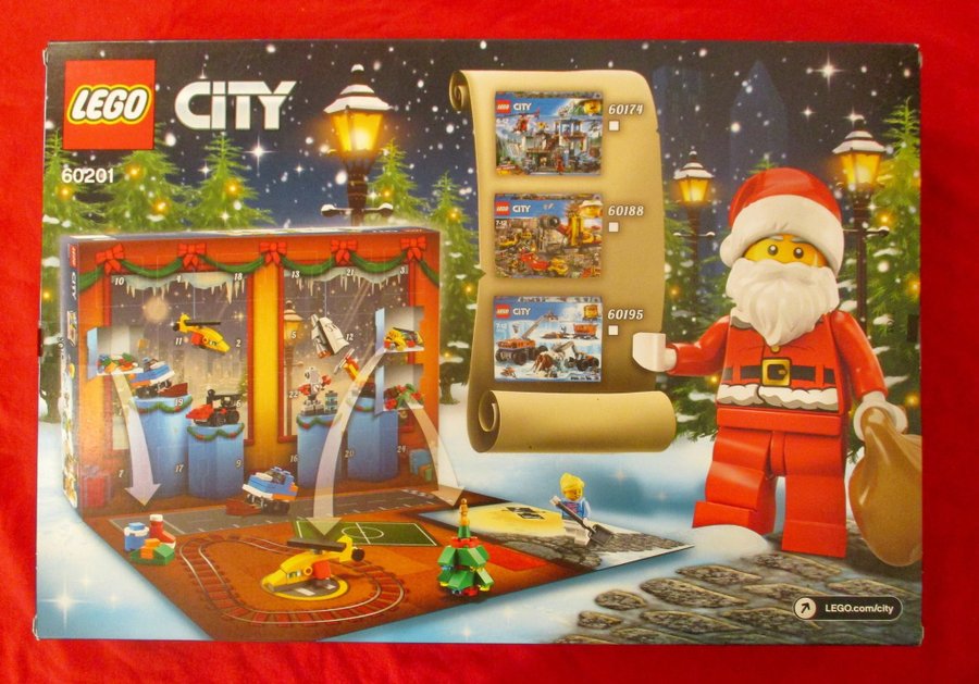 Lego City 60201 (år 2018) Adventskalender Oöppnad!