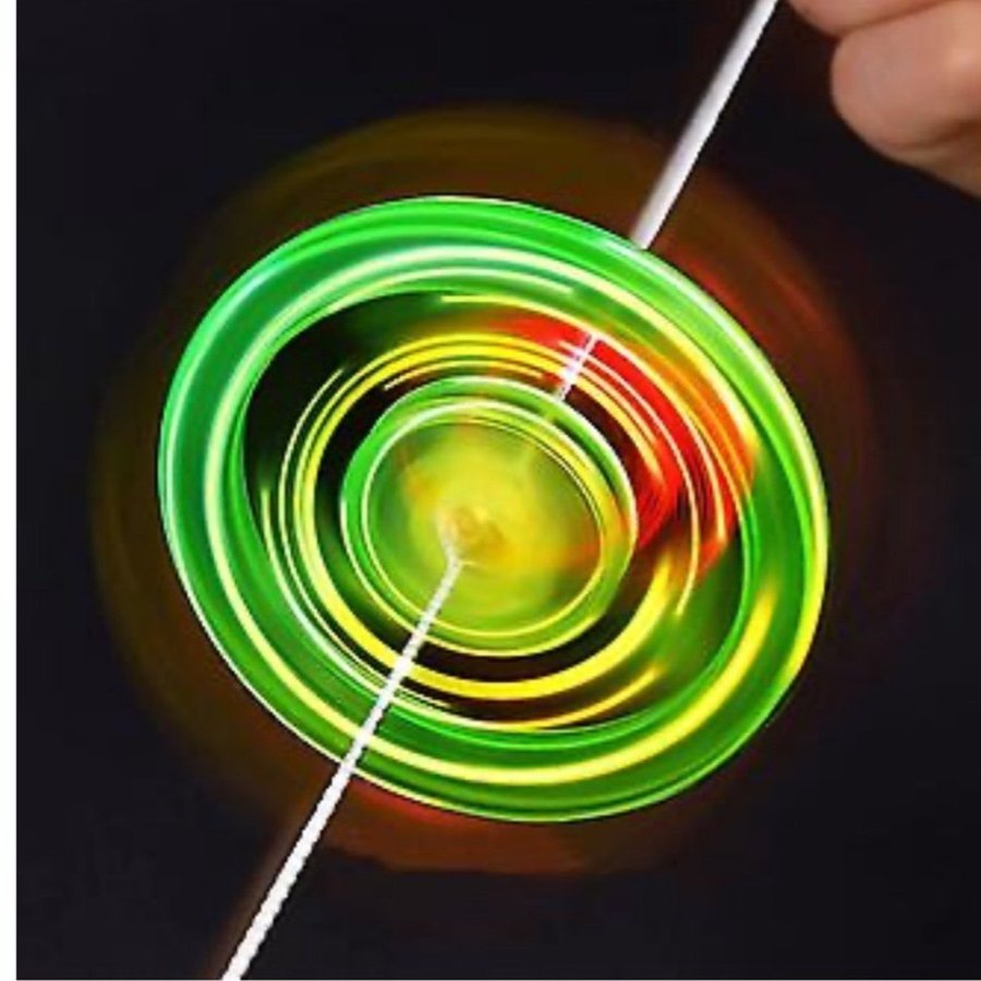 Flywheel Spinning Toy Spinner Fidget Light Rainbow Lightshow Line Wheel Led