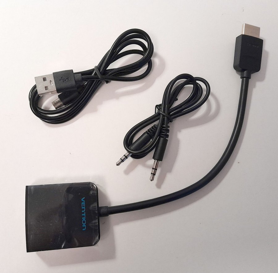 HDMI till VGA adapter med 35mm ljud - Converter - HDMI to VGA