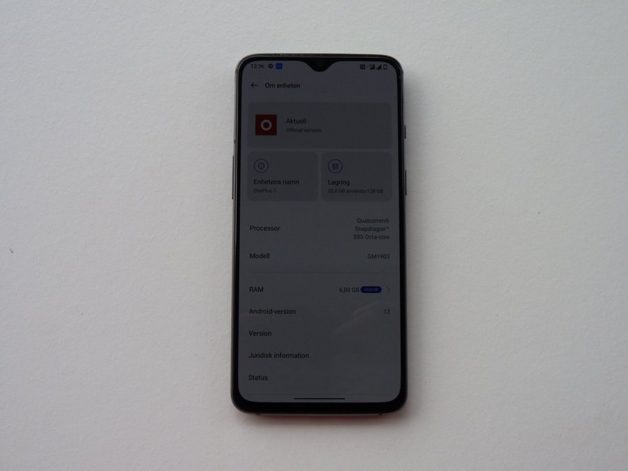 OnePlus 7 6/128GB-Dual sim-Olåst