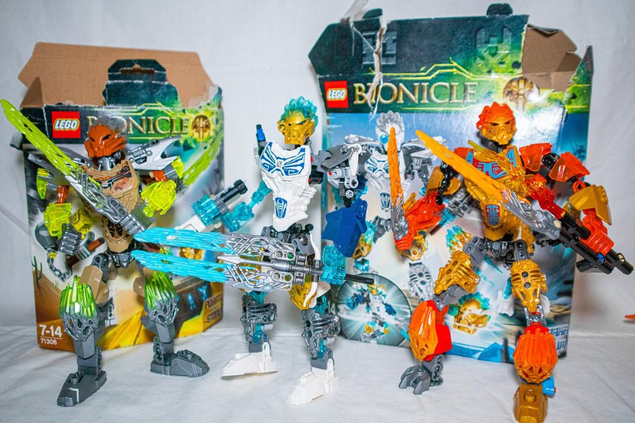 LEGO Bionicle Set med 3 figurer