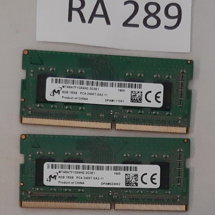 Ramminne DDR4 16GB (2x8GB) Micron  2400 MHz  för laptop