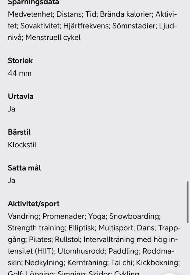 Apple Watch SE (GPS + Cellular) 44mm 2:a generationen midnight svart