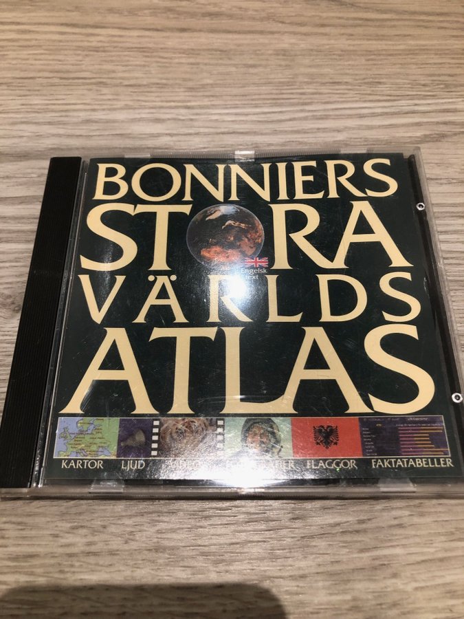 BONNIERS STORA VÄRLDSATLAS - CD