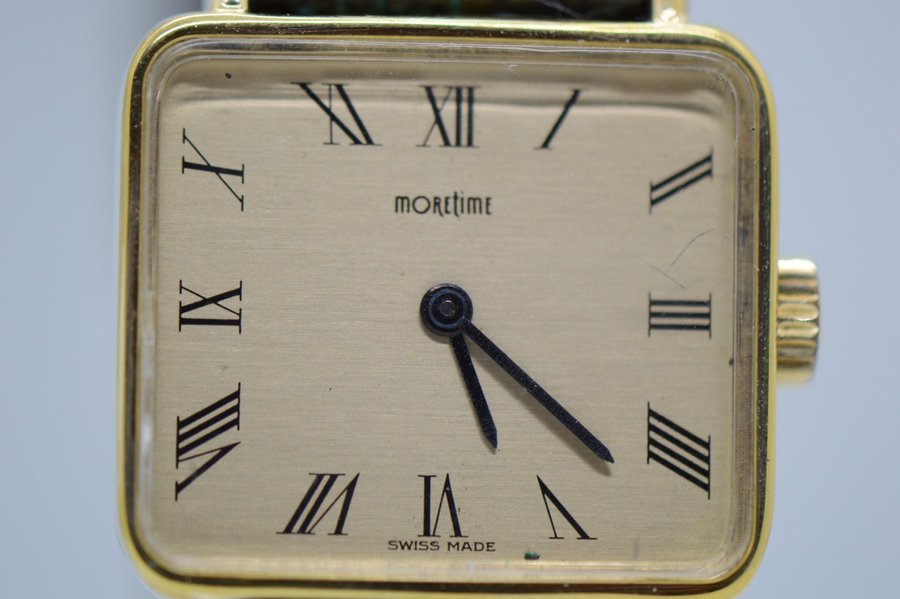 Vintage MORETIME Klocka Manuel 25X22mm