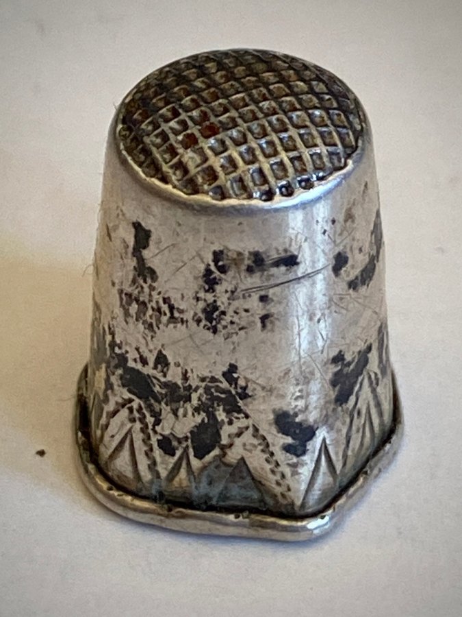 fingerborg silver Eman Lindström Söderköping 1918 vintage