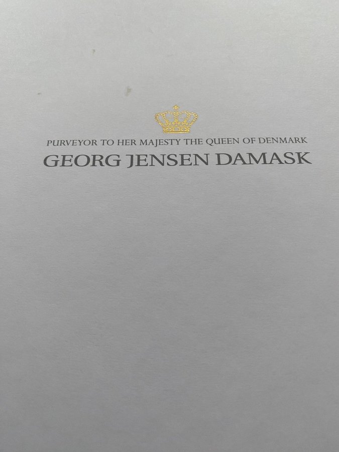 JULDUK GEORG JENSEN DAMASK NY OANVÄND