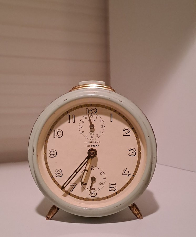 Junghans Bivox väckarklocka 1957 Fungerar och går rätt!