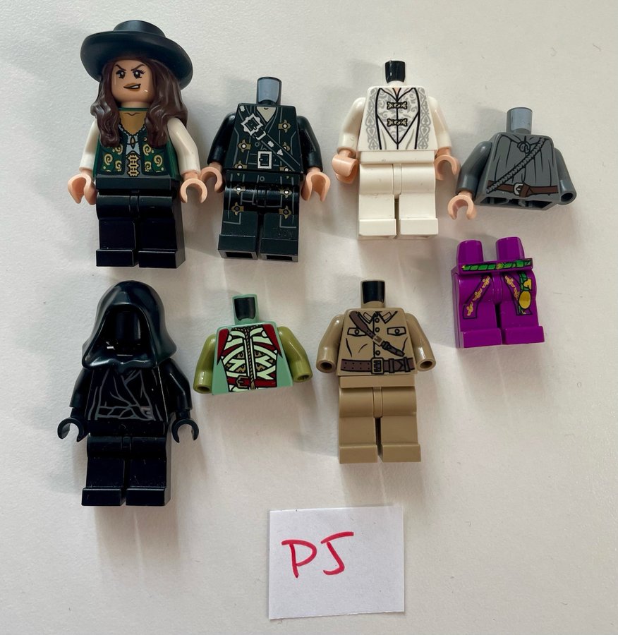 #P5 ÄKTA LEGO Sagan om ringen pirates of the caribbean gubbar minifigurer