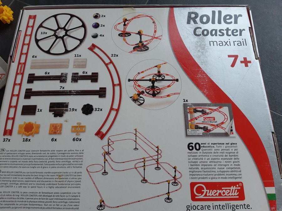 Quercetti Roller Coaster Maxi Rail 6435 kulbana