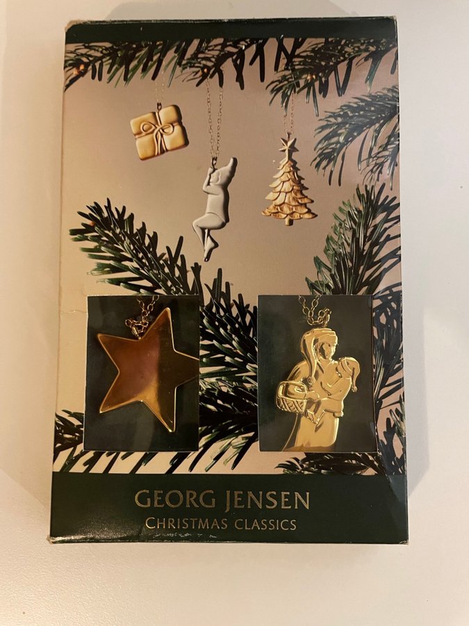 Georg Jensen CHRISTMAS Classics Ornamenter 24 k guldpläterad