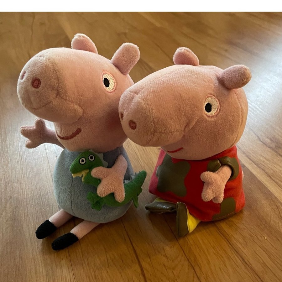 Greta Gris och Georg Peppa gosedjur