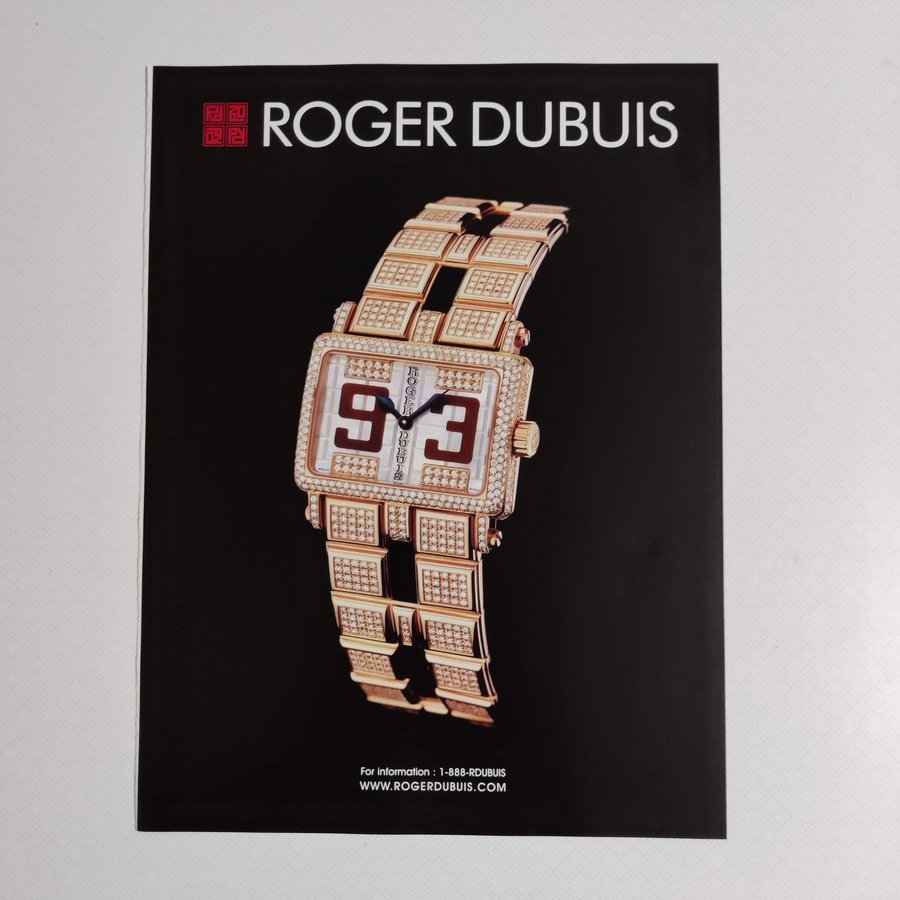 ROGER DUBUIS annons från 2009