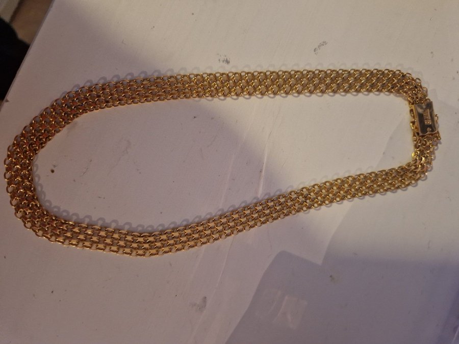 Halsband X-länk i 18k guld