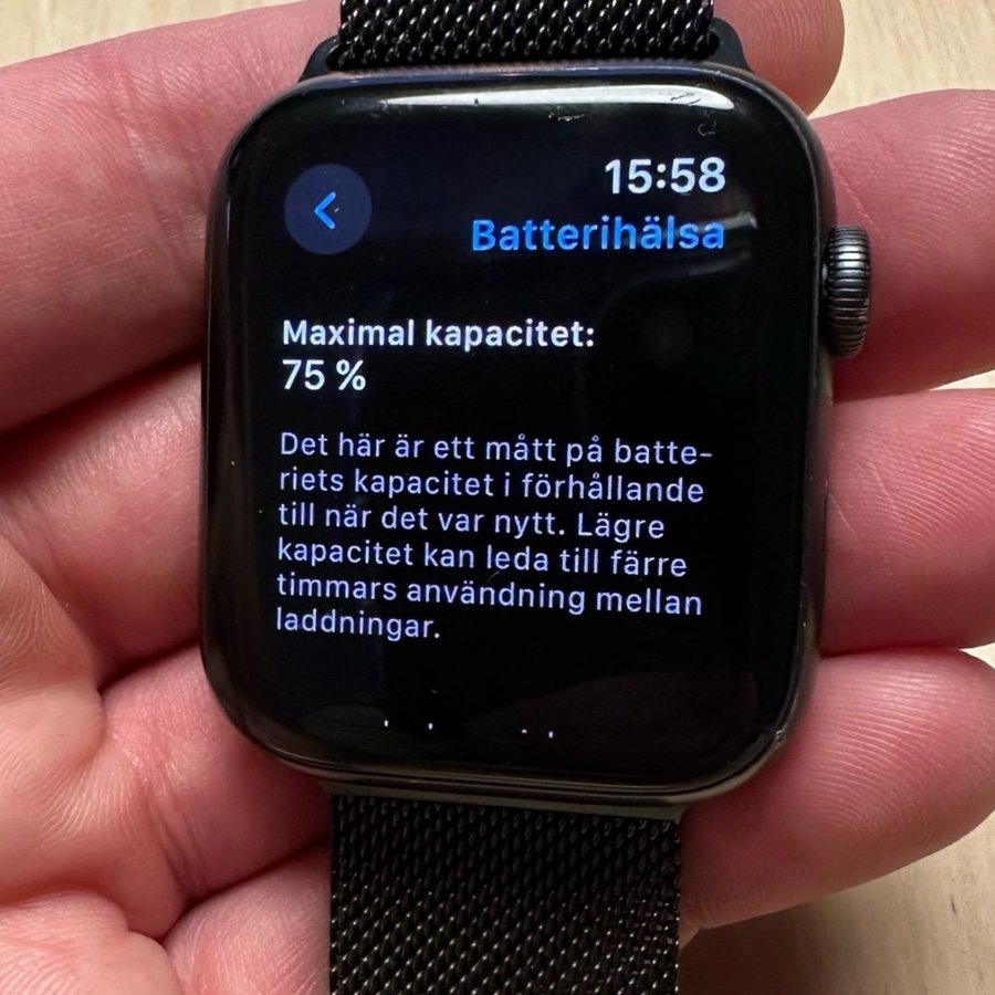 Apple Watch 6 alu svart esim