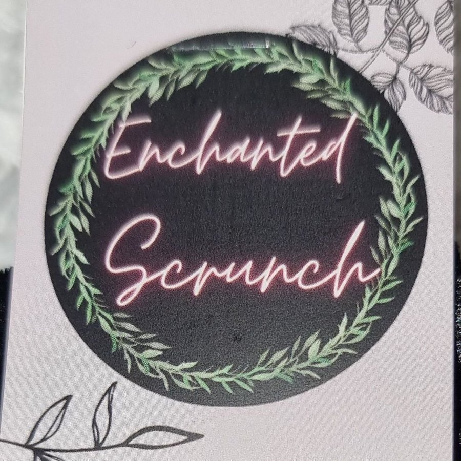 Elfenbenfärgad sammet överdimensonerad XXL scrunchie Enchanted Scrunch NY