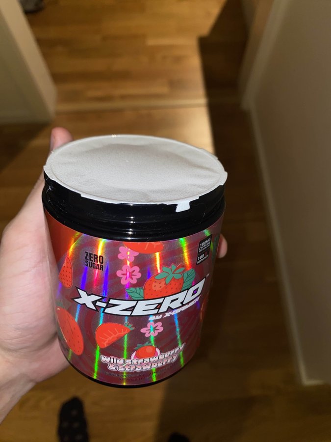 X-Gamer (Zero) - Strawberry! Pulver Baserad Energidryck! (OÖPPNAD / NY)